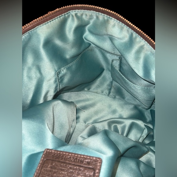 COACH Madison Sophia Chocolate Brown Hobo Purse with Bag cover - Picture 10 of 13